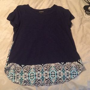 Navy casual top